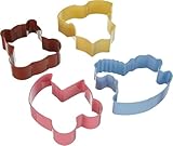 Wilton Cookie Cutter Baby Theme, 4-Teilig: Keksausstecher Baby, Aluminium...
