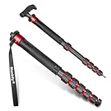 Manbily 32mm Einbeinstativ Carbon für Kameras 44cm-174cm Kohlefaser Monopod...