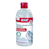 SOS Hände-Desinfektion Intense (1x 500ml) - beseitigt 99,99% Bakterien, Pilze &...