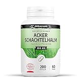 Bio Ackerschachtelhalm - Horsetail - 570 MG/Tag - 200 Kapseln | Ohne Zusätze,...