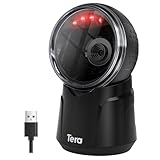 Tera Barcode-Scanner Desktop Omnidirektional: 1D 2D QR Freihändiger...