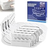 ELNLE Spannbettlakenhalter mit Verschlussstreifen Bettlakenspanner Hält...