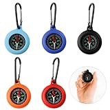 Glamifyr 5 Stück Kompass Kinder, Outdoor Bushcraft Compass Mit Karabinerhaken,...