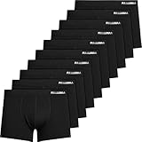 Fullluwaa Boxershorts Herren 10er Pack Baumwolle Unterhosen Männer Ohne...