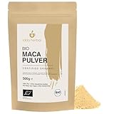BIO Maca Pulver aus Peru (500g), Gemahlene Maca Wurzel aus biologischem Anbau,...