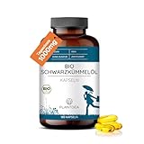 PlantDEA Bio Schwarzkümmelöl Kapseln I 2000mg Tagesdosis I 180 Kapseln...