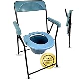 OrtoPrime Toilettenstuhl klappbar – mobiler WC Stuhl für Senioren –...