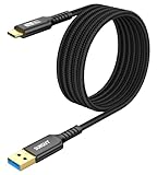 SUNGUY USB C Kabel, 3m USB 3.0 Kabel USB A auf C 5Gbps Datenkabel Nylon...