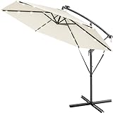 Kingsleeve® Ampelschirm LED Beleuchtung UV Schutz 80+ Solar Ständer...