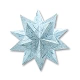 Folia Bascetta Stern 'Winterornament', 15x15cm, weiÃ/eisblau, 32-teilig (1 Set)