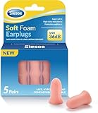 SIESOE Ohrstöpsel zum schlafen：MicroVent™ 36 dB, 5 Paar – CloudSoft™...