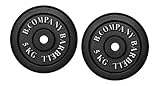 Bad Company I Hantelscheiben aus Gusseisen I Hantel Gewichte I 10 Kg (2 x 5 Kg),...
