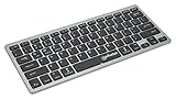 Manhattan 180559 Wireless Tastatur Dual-Mode Ultra Slim, deutsche Bluetooth...