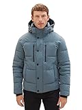 TOM TAILOR Herren 1038935 Winterjacke mit Abnehmbarer Kapuze, 32506-dusty Dark...