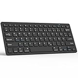 KBCASE Deutsche Bluetooth Tastatur für iPad/Samsung, Kabellose Tablet Tastatur...