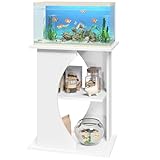 MAHANCRIS 38-76 L Aquariumständer, 3-stufiges Aquariumregal, 136 kg Belastbar,...