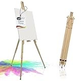 Artina Leichte Feldstaffelei aus Kiefernholz Leinwände bis 100cm Malaga –...