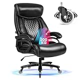 Bosmiller XXL Bürostuhl Chefsessel 200kg, Ergonomischer Schreibtischstuhl mit...