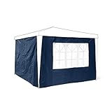 Relaxdays Pavillon-Seitenteile 2-er Set für 3 x 3 m Pavillons Seitenwand mit...