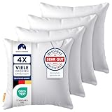 Gentle North Kopfkissen (50x50 cm groß) - 4er Set Kissen für Bett und als...