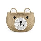 PandaEar Babykorb aus Baumwollseil, Baby-Geschenkkorb, Kinderzimmer,...