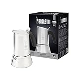 Bialetti - Neue italienische Espressomaschine Venus Induction aus Edelstahl,...
