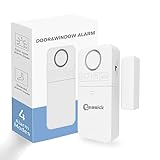 Easick Fensteralarm Türalarm mit Funktionsanzeige 130dB Tür/Fenstersensor Vier...