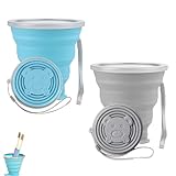 SSHUIKKAI 2 Stück Faltbecher, Faltbarer Becher, Becher Faltbar, für Outdoor...