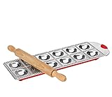 Küchenprofi 0802903012 Raviolibrett 12er, rund, Edelstahl, silber, 3,4 x 14 x...