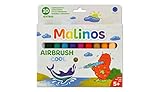 Malinos 300912 300912-Airbrush Airbrush Cool 10er, Bunt, 10 Stück (1er Pack)