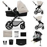 Kinderkraft MOOV2 Kinderwagen 4 in 1 Kinderwagenset bis 26 kg mit Kindersitz...