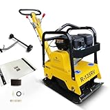 BAMATO Rüttelplatte R-135RV | mit Vor- und Rücklauf | inkl. XXL-Zubehörkit |...