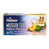 Meßmer / Weißer Tee Vanille-Pfirsich / 25 Teebeutel / 25 Stück / Vegan /...