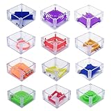Kiuiom Mini Denkspiel, Kinder Geschicklichkeitsspiel, 12PCS Puzzlespiele...