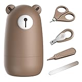 PAPABEAR Baby Nagelknipser Set mit niedlichem Etui Nagelknipser Set Nagelknipser...