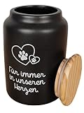 HOUSLY® Urne Hund | 800ml - Für kleine und mittelgroße Hunde | Tierurnen für...