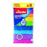 Vileda Mikrofasertücher Colors, Allzwecktücher Multipack aus Mikrofasern, 30 x...