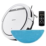 MEDION Saugroboter mit Wischfunktion E32 SW (2in1 Roboterstaubsauger für Böden...