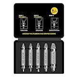 Daoxue Schraubenausdreher Set, 5-teilig, HSS 4241 Stahl, Linksausdreher für...