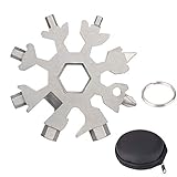 KATELUO 18-in-1 Edelstahl Schneeflocken Multi-tool,Verbesserte Version Tragbares...