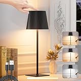 skelo LED Tischlampe Kabellos Dimmbare Touch LED Akku Tischlampe...