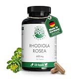 Rhodiola Rosea Kapseln - Hochdosiert: 600 mg pro Kapsel - 4 Monate Vorrat (120...