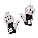 BluePort Erwachsene (Unisex) Segelhandschuhe aus Leder-2 Finger frei L,...