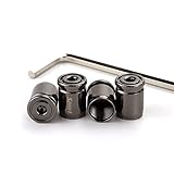 Cimown 4 Stück Diebstahlsicherung Auto Ventilkappen,Autoventil Kappe,Reifen...