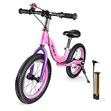 I BUY IT 14 Zoll Laufrad ab 3 4 5 6 Jahre Jungen Mädchen, Verstellbares Kinder...