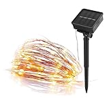 EMOS Mikro LED-Lichterkette mit Solarpanel, 120 Nano LED-Glühbirnen in...