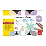 Eberhard Faber 578604 - Fingerfarben EFA Color, 6 Pastell Farben mit je 40 ml,...