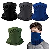 4 Stück Multifunktionstuch Schlauchschal, Elastiche Mesh Atmungsaktiv Elastiche...