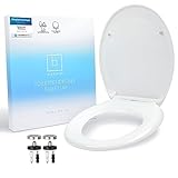 Benkstein® Premium Toilettendeckel antibakteriell oval weiß - Duroplast...