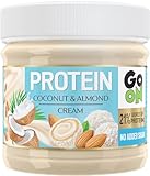GO ON - Protein Creme Kokos-Mandel, 6x180g, 21% Protein Aufstrich, Zuckerfrei,...